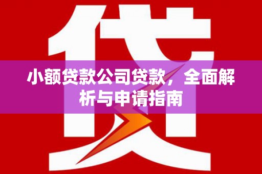 江口小额贷款公司贷款，全面解析与申请指南