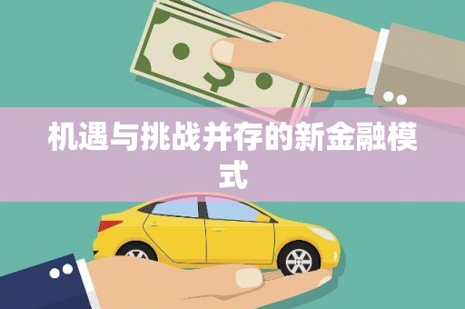 江口机遇与挑战并存的新金融模式