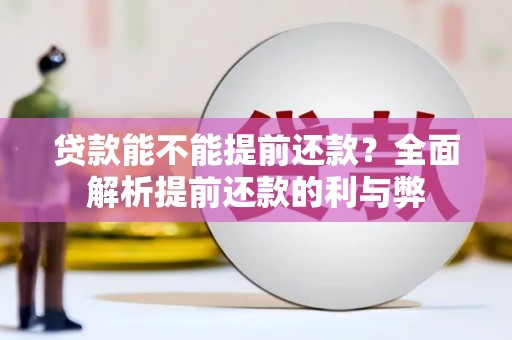 江口贷款能不能提前还款？全面解析提前还款的利与弊
