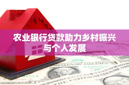 江口农业银行贷款助力乡村振兴与个人发展