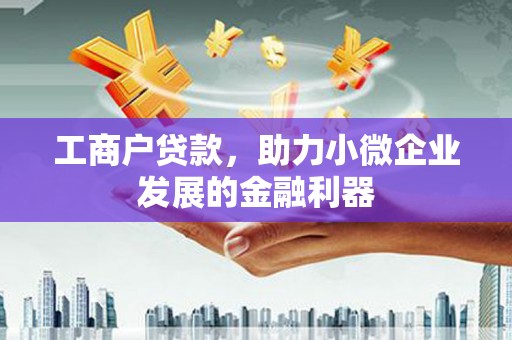 江口工商户贷款，助力小微企业发展的金融利器