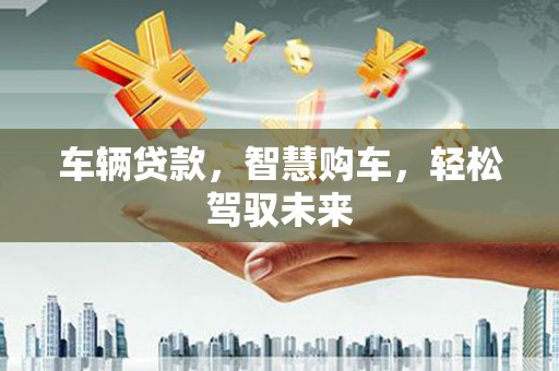 江口车辆贷款，智慧购车，轻松驾驭未来