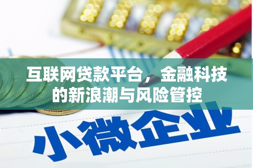 江口互联网贷款平台，金融科技的新浪潮与风险管控