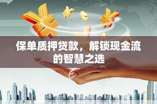江口保单质押贷款，解锁现金流的智慧之选
