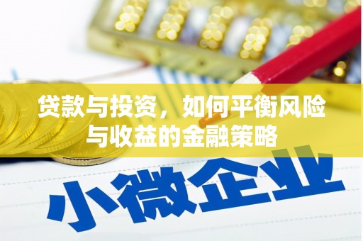 江口贷款与投资，如何平衡风险与收益的金融策略