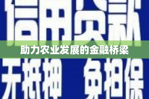 江口助力农业发展的金融桥梁