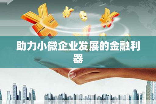 江口助力小微企业发展的金融利器